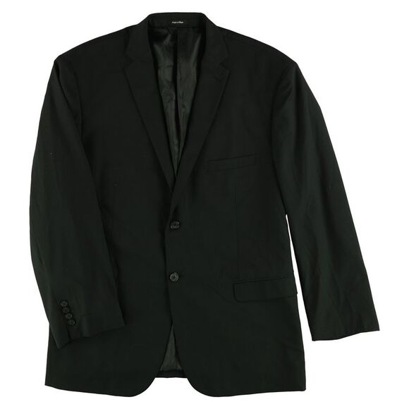 Karako Mens Solid Two Button Blazer Jacket NWT